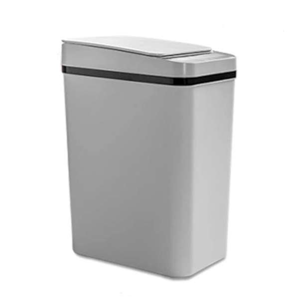 Bathroom Touchless Trash Can 12L Automatic Motion Sensor Lid Odor Proof Bin Rubbish Bins
