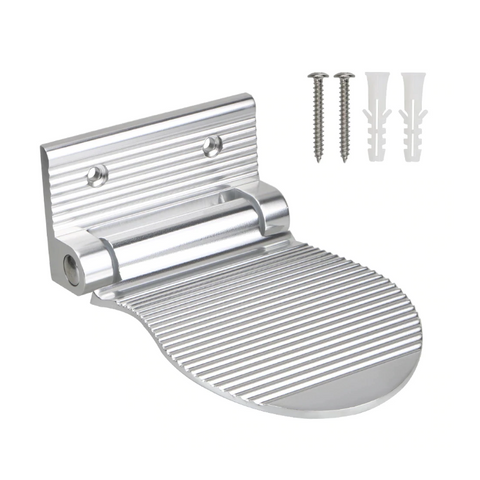 Bathroom Non Slip Foot Washing Board Shower Footstool Aluminium Alloy Wall Mounted Auxiliary Pedal Rest Pedestal Holder Other Shower & Bath Accessorie