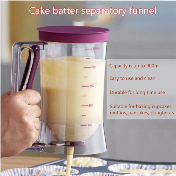 Batter Dispenser Measuring Cup Baking Tool For Cupcakes Pancakes Measuring Cups Jugs & Spoons
