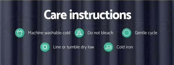 Artiss 2X Blockout Curtains Blackout Eyelet 240X230cm Charcoal Curtains & Drapes