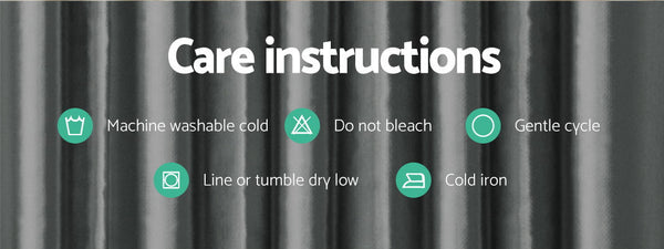 Artiss 2X Blockout Curtains Blackout Eyelet 300X230cm Grey Curtains & Drapes