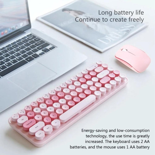 Bluetooth Keyboard Mouse Combo Set Multi Device Compatible Soft Touch Keys Keyboards & Keypads