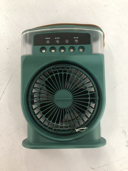 Usb Air Conditioner Cooling Fan With 5 Sprays 7 Color Light 600Ml Water Tank Mist Cooler Humidifiers Portable Air Conditioners