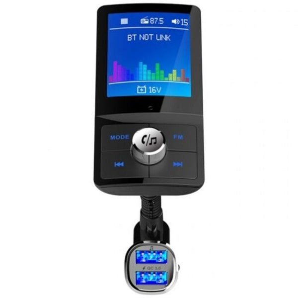 Bc43 Color Screen Bluetooth Fm Transmitter Black Transmitters