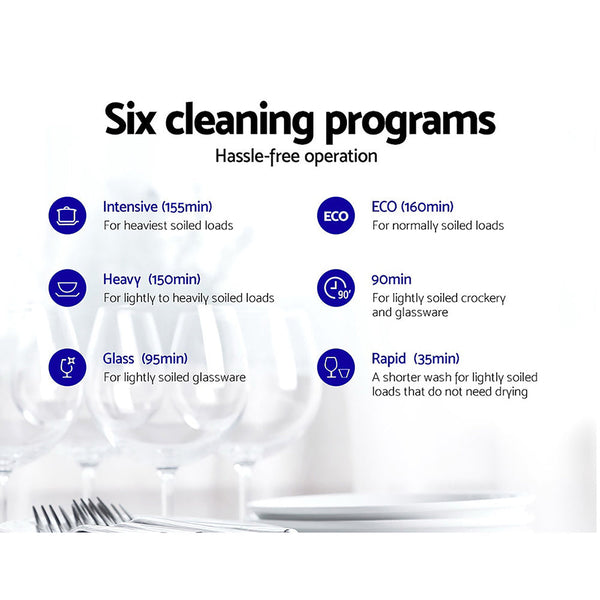 Devanti Benchtop Dishwasher Counter Top Freestanding Washer 8 Place Dishwashers