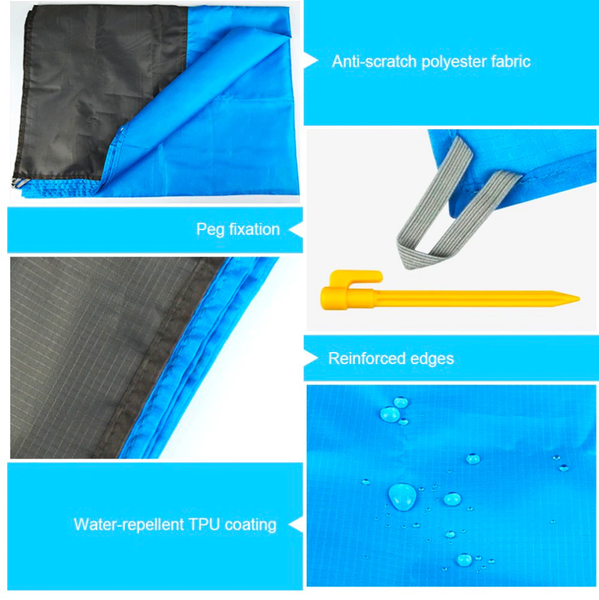 Updated Beach Mat Sand Free Waterproof Blanket 3 Picnic Accessories