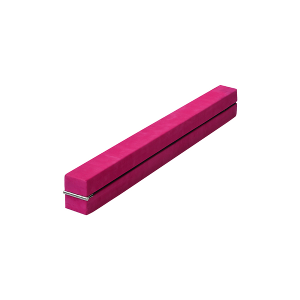 Randy & Travis Machinery 2.2M Gymnastics Folding Balance Beam Pink Synthetic Suede Balance Beams