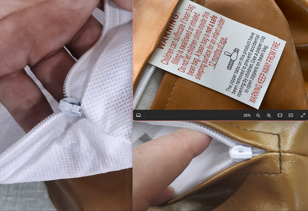 Marlow Bean Bag Chair Cover Pu Couch Tan Bean Bags & Inflatables