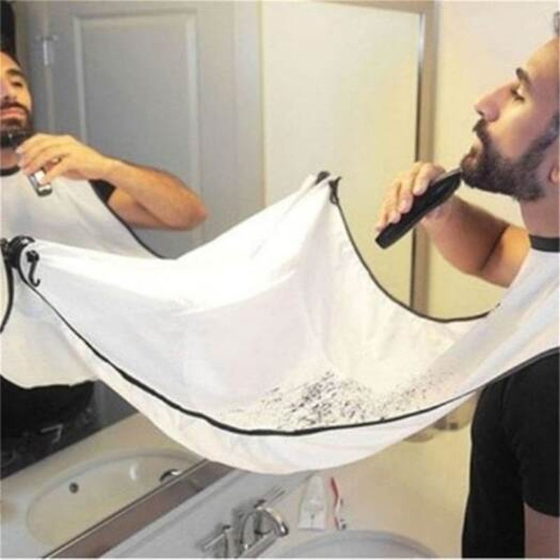 Beard Bib Apron Salon Tool Shaving Cloth White Styling Capes & Gowns