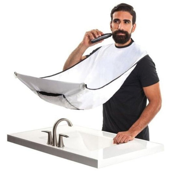 Beard Bib Apron Salon Tool Shaving Cloth White Styling Capes & Gowns