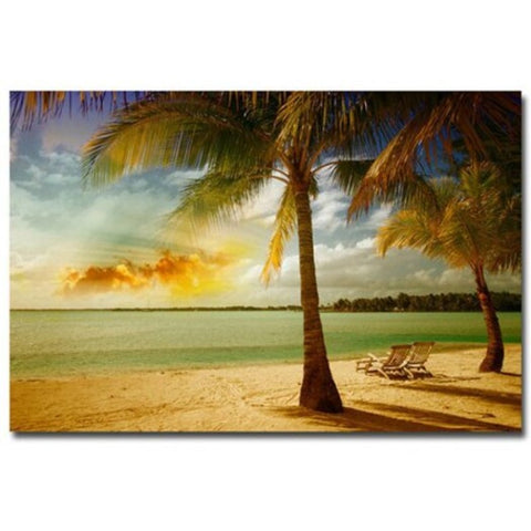 Beautiful Beach Prints For Decoration Multi X24 35 Inch No Frame Posters & Prints