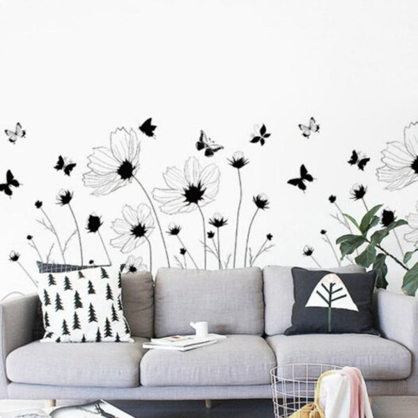 Wall Stickers Beautiful Romantic Simple Black Wall Stickeart Decor Mural Multi