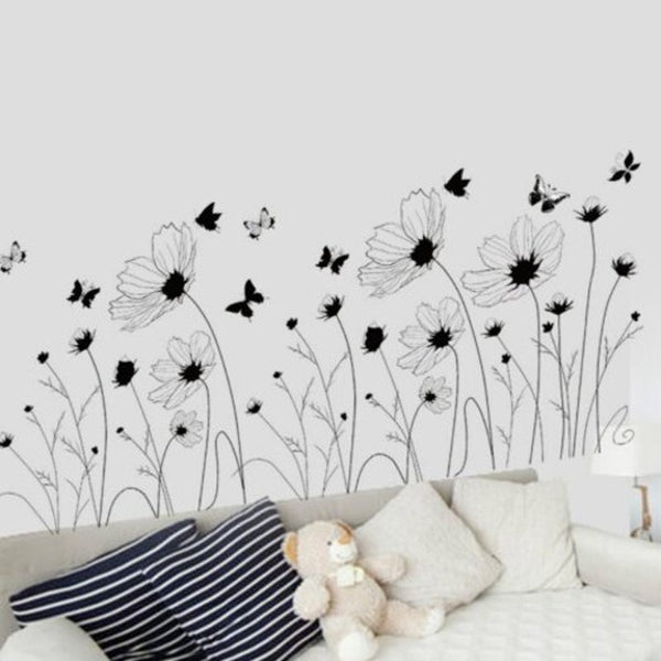 Wall Stickers Beautiful Romantic Simple Black Wall Stickeart Decor Mural Multi