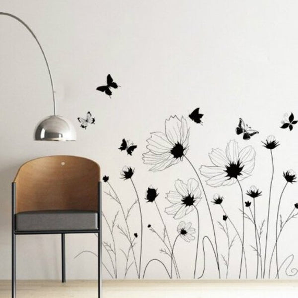 Wall Stickers Beautiful Romantic Simple Black Wall Stickeart Decor Mural Multi