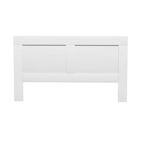Artiss Bed Frame King Size Head With Shelves Headboard Bedhead Base White Headboards & Footboards