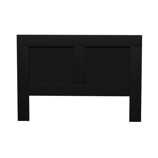 Artiss Bed Frame Double Size Head With Shelves Headboard Bedhead Base Black Headboards & Footboards