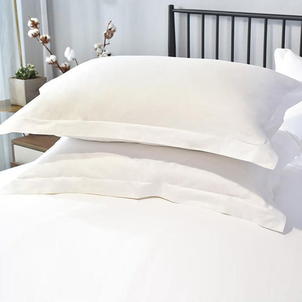 Bed Linen Pure White 3 Pieces Set King Quilt Covers