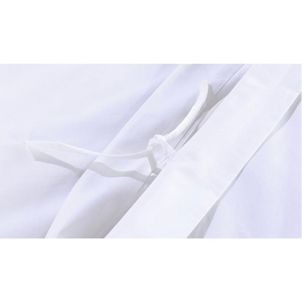 Bed Linen Pure White 3 Pieces Set King Quilt Covers