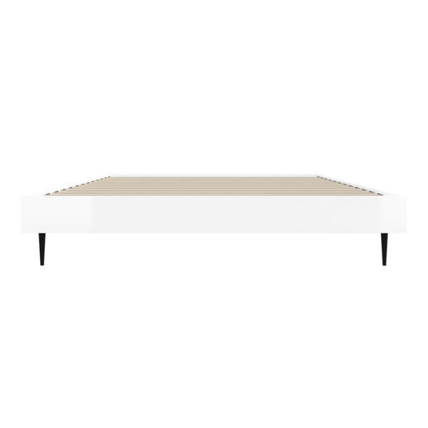 Bed Frame White 92X187 Cm Single Size Engineered Wood Single Bed Frames
