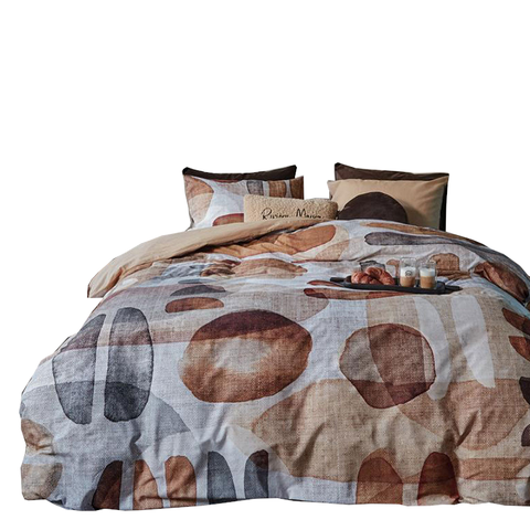 Bedding House Broc Natural Cotton Quilt Cover Set