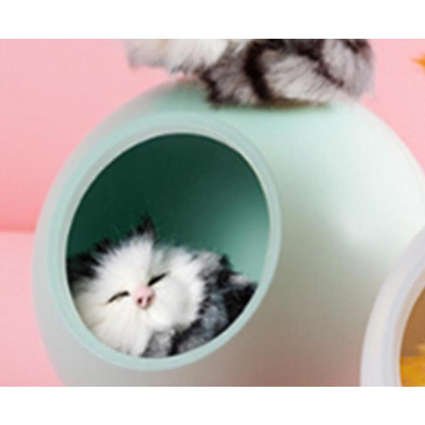 Bedroom Rechargeable Sleeping Cat Table Lamp Desktop Mini Night Light Night Lights