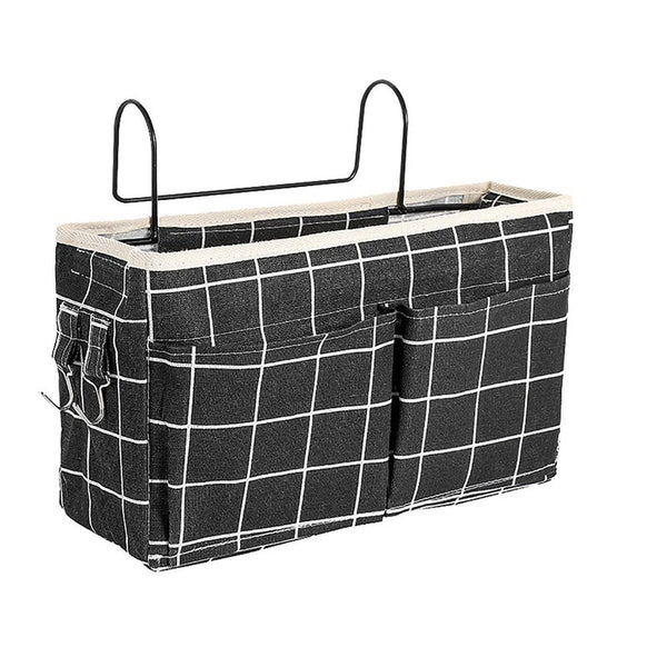 Bedside Shelf Pockets Gadget Storage Holder Book Snacks Organizer Couch Hanging Bag For Living Room Bathroom Storage Bags