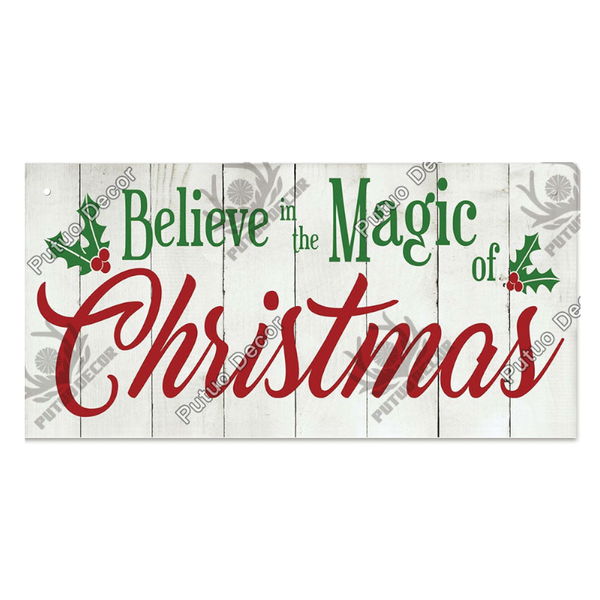 New Year Decoration Home Hanging Sign Door Christmas Tree Ornament Gift Plaques & Signs