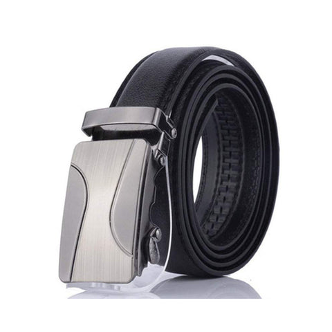 Men's Leather Automatic Buckle Fashion Dress Belts