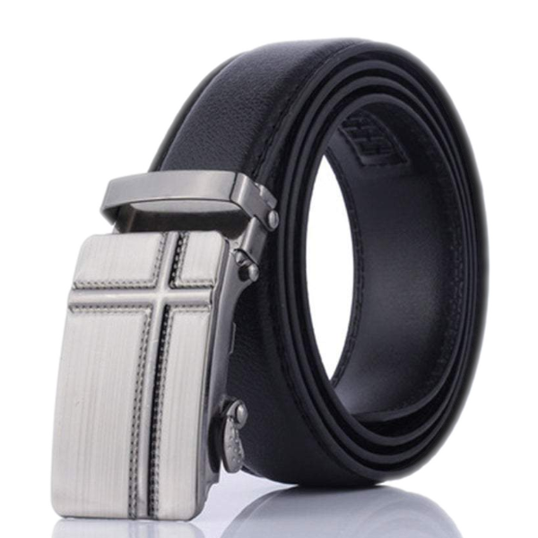 Men's Leather Automatic Buckle Fashion Dress Belts