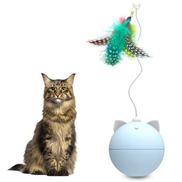 Bentopal P02 Creative Automatic Cat Toy Feather Version Sea Blue Cat Toys