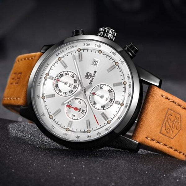 Veile Studios Fashion Chronograph Sport Mens Top Brand Luxury Quartz Watch Multi Watches