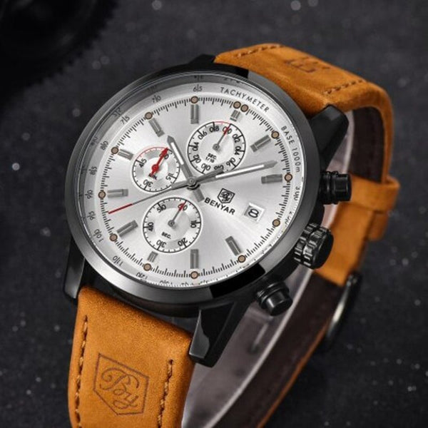 Veile Studios Fashion Chronograph Sport Mens Top Brand Luxury Quartz Watch Multi Watches