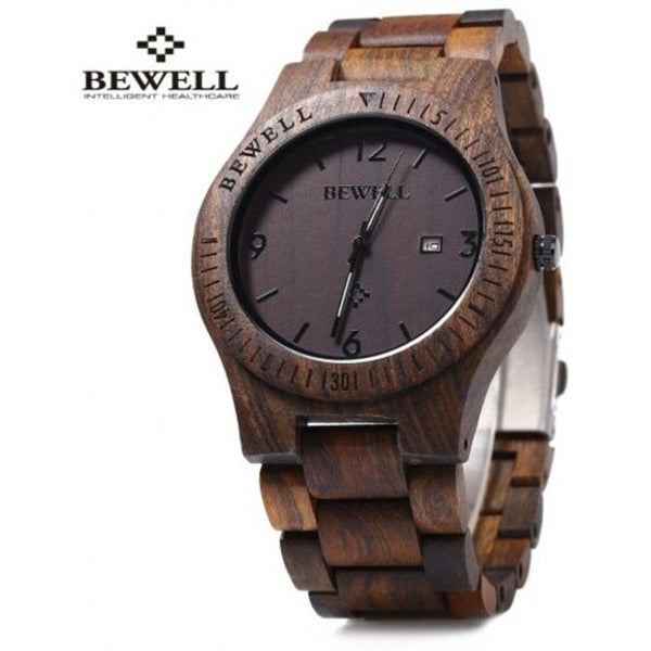 Veile Studios Zs W086b Wood Watch Men Analog Quartz Movement Date Waterproof Wristwatch Watches