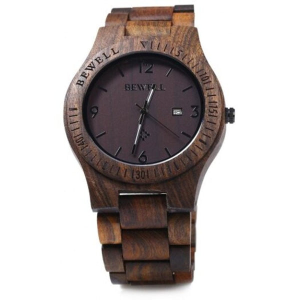 Veile Studios Zs W086b Wood Watch Men Analog Quartz Movement Date Waterproof Wristwatch Watches