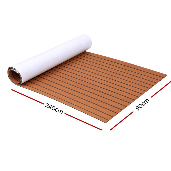Eva Foam Boat Flooring Mat Decking Sheet 240X90x0.6Cm Dark Brown Other Flooring & Tiles