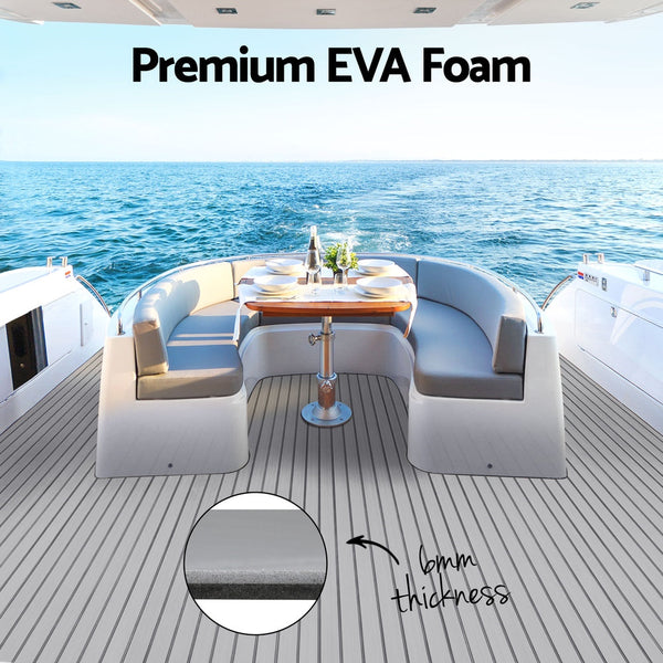 Eva Foam Boat Flooring Mat Decking Sheet 240X90x0.6Cm Light Grey Other Flooring & Tiles