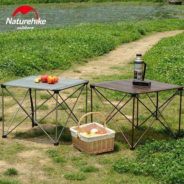 Champagne Naturehike Camping Hiking Picnic Aluminium Outdoor Folding Table