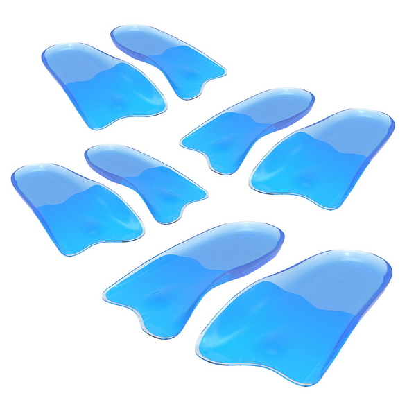 Bibal Insole 4X Pair L Size Gel Half Insoles Shoe Inserts Arch Support Foot Pad