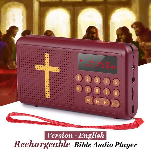 Bible Electronic Audio Player Travel Accessories Rechargeable Audio Books