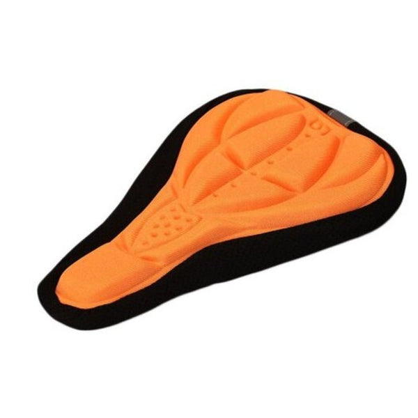 Bicycle 3D Silicone Sponge Cushion Cover Orange Saddle Covers & Seat Covers