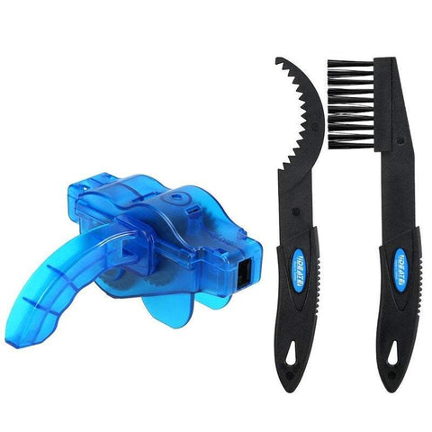 Bike Accessories Portable Bicycle Chain Cleaner Scrubber Brushes Mountain Gear Maintenance Cleaning Tools Kit