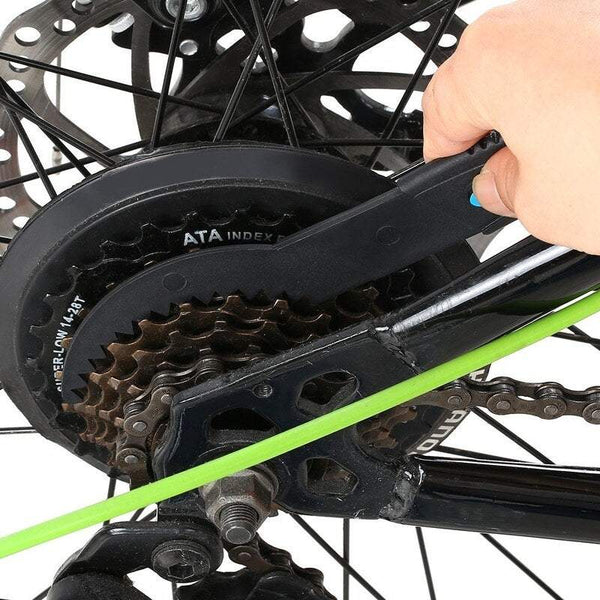 Bike Accessories Portable Bicycle Chain Cleaner Scrubber Brushes Mountain Gear Maintenance Cleaning Tools Kit Lubrication & Cleaning