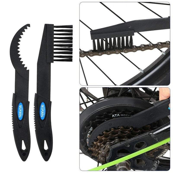 Bike Accessories Portable Bicycle Chain Cleaner Scrubber Brushes Mountain Gear Maintenance Cleaning Tools Kit Lubrication & Cleaning