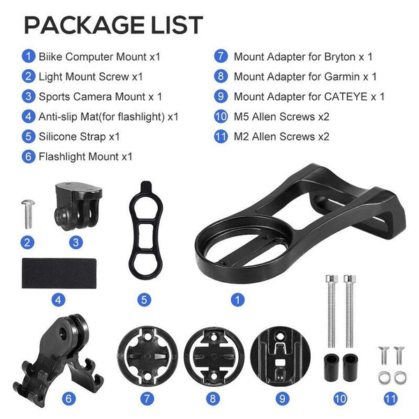 Bicycle Computer Camera Mount Holder Black Other Bicycle Electronics