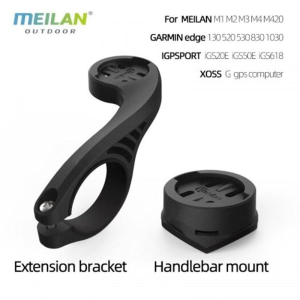 Bicycle Computerbracket Extended Mount Bike Speedometer Holder For Garminmeilan Xoss C2 Cycle Computers & Gps