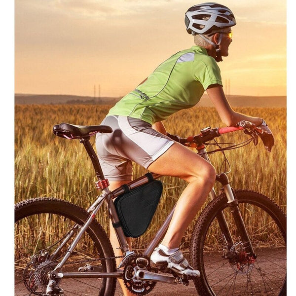 Bicycle Front Saddle Tube Frame Pouch Holder Bag Red Bags & Panniers