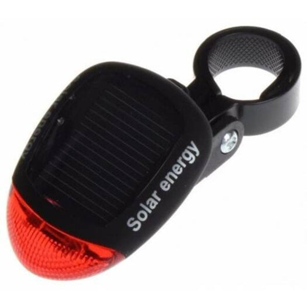 Bicycle Lights Solar Warning Taillight Black Lights & Reflectors