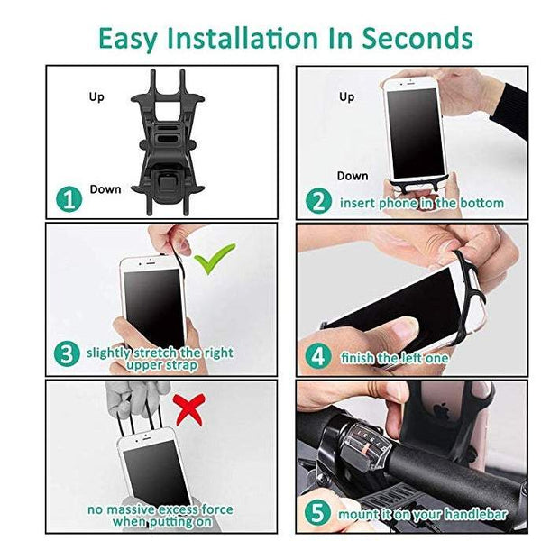 Mobile Phone Accessories Bicycle Holder Universal Cell Bike Handlebar Clip Stand Locator Technology Mount Bracket Mounts & Holders