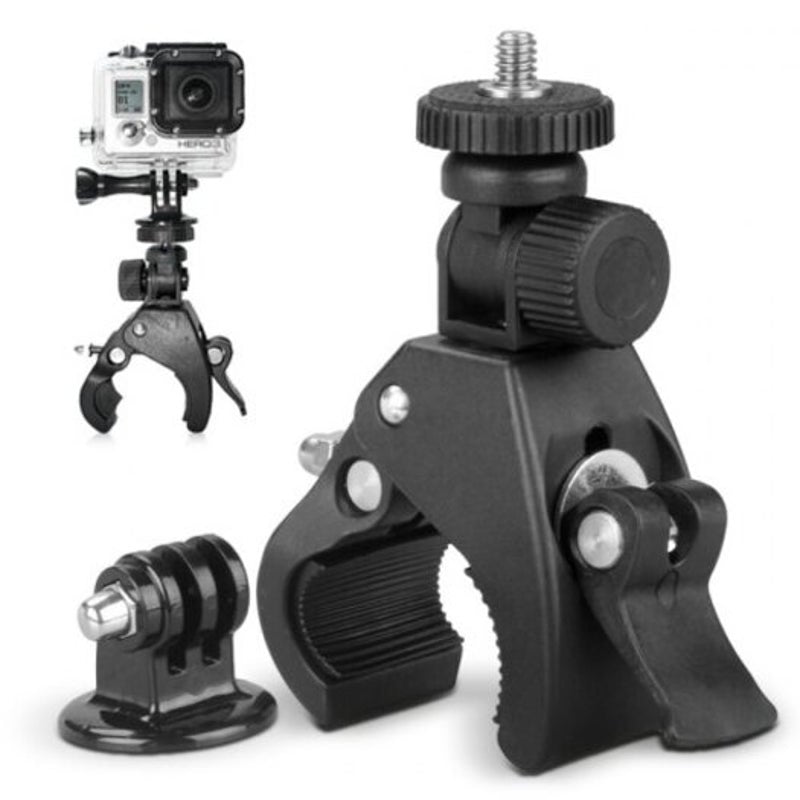 Bicycle / Motorcycle Handlebar Camera Mount Holder Black Bike Camera Holders Mounts