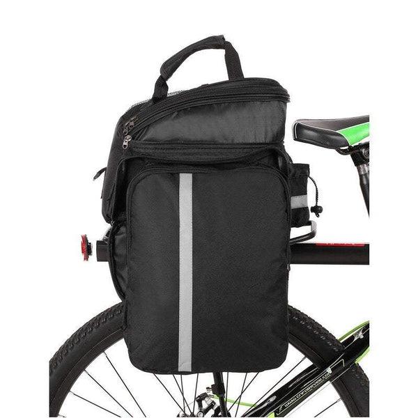Saddle Bags Panniers Bicycle Rear Seat Multifunction Waterproof Mtb Bike Rack With Rain Cover Bags & Panniers